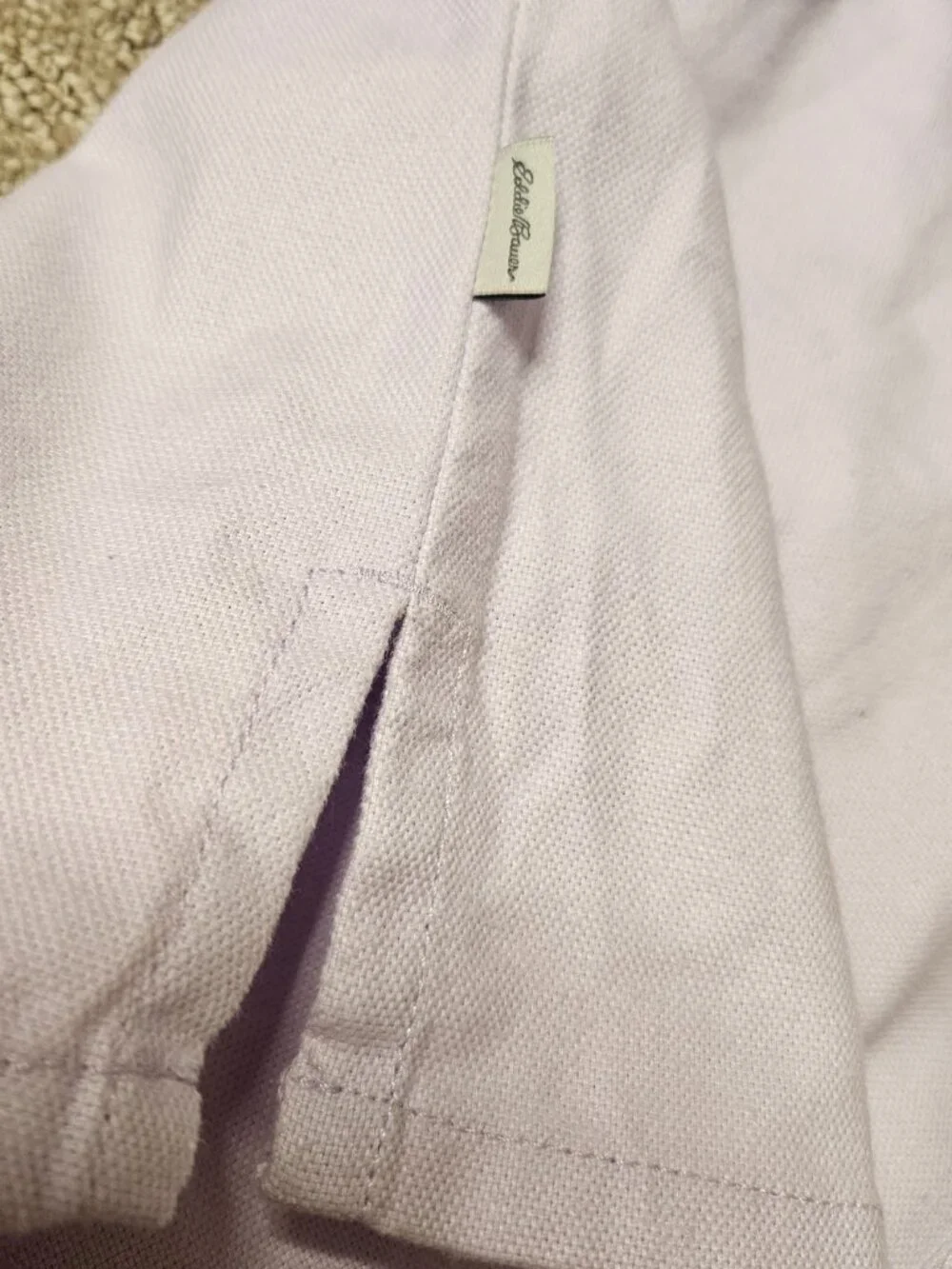 NWT EDDIE BAUER EB Hemplify Utility SS Dress Women's L Lavender Mist Hemp Blend - Picture 8 of 10